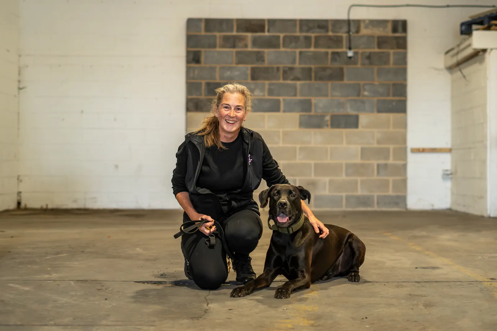 Caroline with her dog Ralph